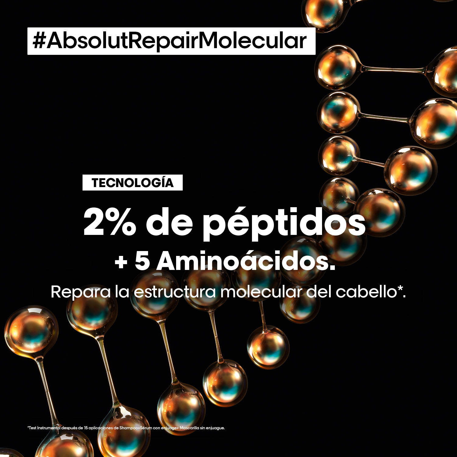 SHAMPOO ABSOLUT REPAIR MOLECULAR (SHAMPOO REPARADOR LIBRE DE SULFATOS)